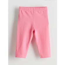 LC Waikiki Lcw Kids Pembe Beli Lastikli Basic Kız Çocuk Tayt