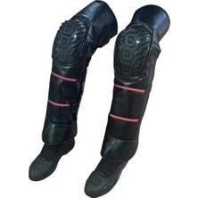 Motosev Deri Bacak Koruma Silikonlu