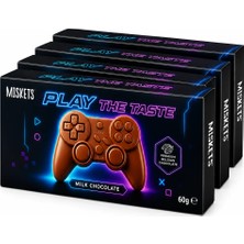 Miskets Play The Taste Gamer Oyun Konsolu Şekilli Sütlü Çikolata 4'lü Set