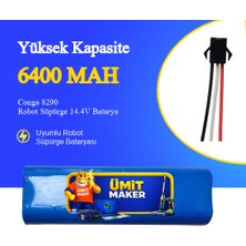 Ümit Maker Conga 8290 Robot Süpürge 6400 Mah Batarya