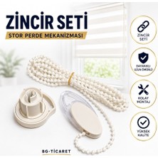 bgvibe Takmatik Stor Perde Mekanizması Zincir Takımı Set Zebra Perde Mekanizması