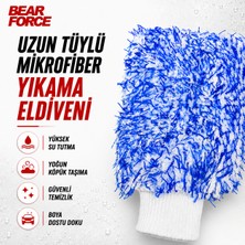 Robeve Bear Force Uzun Tüylü Mikrofiber Araç Yıkama Eldiveni – Yoğun Köpük Taşıma Özellikli, Yüksek Su Emici, Çiziksiz ve Güvenli Temizlik Için Boya Dostu Mikrofiber Oto Yıkama Eldiveni