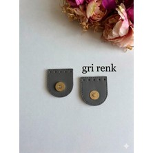 ZG Hobi Aksesuar Örgü Çantalar Için Suni Deriden Oval Dikilebilir Mıknatıs