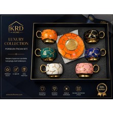 Krd Home 6'lı Porselen Kahve Fincanı Takımı