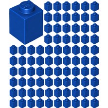 LEGO Yedek Parçalar: Duvar Parçası: 100 Adet 1x1 Mavi 3005 - Parts: Brick: 100 Piece 1x1 Blue 3005
