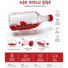1000 Çeşit Hediye Dünyası ❤️ Dekoratif Aşk Şişesi – Kalpli Romantik Hediyelik