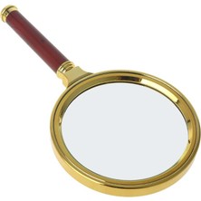 Profisher 10X 110MM El Büyüteç Yapay Maun Ağacı Sap Hd Cam Lens