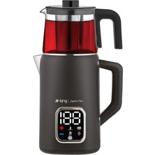 King K3113 Çaystar Plus Dijital Çay Makinesi  (Siyah)