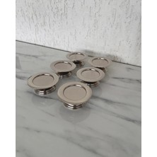 Marys Concept 6’lı Gümüş Ayaklı Mini Lokumluk Kahve Yanı Sunumluk 8 cm