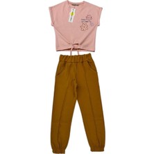 Ded Collection Kız Çocuk Ikili Kısa Kollu Jogger Ikili Takım