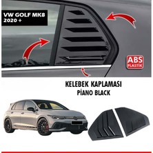 Tuning Vadisi Golf 8 Kelebek Cam Vizörü (Plastik) Parlak Siyah 2020+