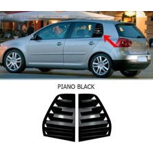 Tuning Vadisi Golf 5 Kelebek Cam Vizörü Kaplama Parlak Siyah 2003-2009