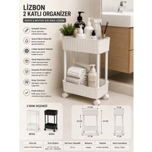 Lizbon 2 Katlı Organizer – Siyah & Beyaz