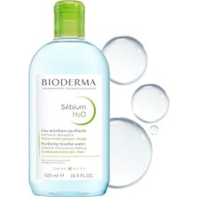 Gndz Store Sebium H2O Karma, Yağlı ve Akne Eğilimli Ciltler Için Micellar Makyaj Temizleme Suyu