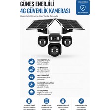 Idex ID-2440 4 Lensli Solar Panelli Güneş Enerjili 4g Kamera