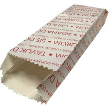 ŞEYLİŞEYLER Şeylişeyler - Dürüm Kese Kağıdı 1 kg – Altı Kapaklı Baskılı Paket Servis Ambalaj Kağıdı