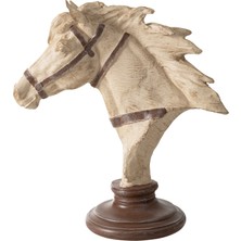 Mudo Home BROWN HORSE BİBLO 40X18X37 CM