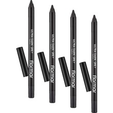 Gndz Store Ultra Eyeliner Yüksek Pigmentli & Mat Bitişli Kremsi Göz Kalemi 016 Grey (4 Paketi)