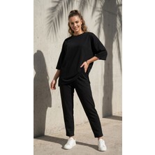 Ded Collection Kacın Oversize Kesim Kısa Kol Basic Modal Ikili Takım