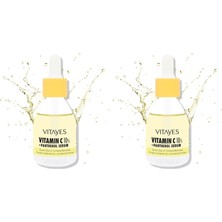 Gndz Store C Vitamini%10 ve Panthenol Cilt Tonu Eşitleyici Leke Karşıtı Aydınlatıcı Nemlendirici Serum, 30 ml (2 Paketi)