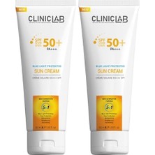 Gndz Store 50+Spf Koruyucu Güneş Kremi 50 ml (Yeni Nesil Filtre ve Mavi Işık Korumalı) (2 Paketi)