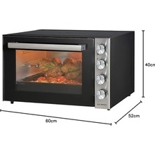 Gndz Store Piliç Çevirmeli 70 Litre Midi Fırın LX-9645