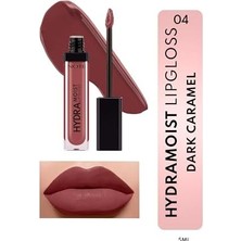 Gndz Store Cosmetics Hydramoist Lipgloss Nemlendirici Dudak Parlatıcısı - 04 Dark Caramel - Mor (3 Paketi)