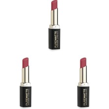 Gndz Store Pure Powder Lipstick No: 124 - Nemlendirici Pudramsı Mat Ruj (3 Paketi)