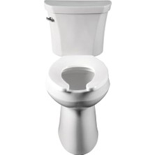 Gndz Store 955CT 000 Tuvalet Oturağı, Ön Yüzü Açık, Asla Çözülmez ve Geri Aramaları Azaltır, Yuvarlak, Plastik, Beyaz