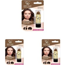 Gndz Store Grey Hair -Up Stick No: 06 Light Brown - Beyaz Saç Kapatıcı - Açık Kahve (3 Paketi)
