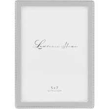 Gndz Store Frames Boncukların Hassas Dış Kenarlığına Sahip Metal Resim Çerçevesi, 13,7 x 17,7 Cm, Gümüş