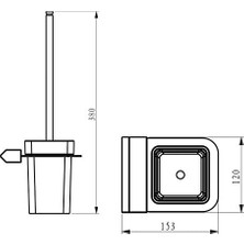 Gndz Store Penta PV4613 Viola Klozet Fırçalığı