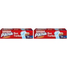 Gndz Store Piknik Gıda Ambalaj Buz Torbası 10'lu 1400 2li Paket