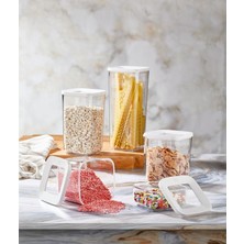 Gndz Store Kare Şeffaf Saklama Kabı, 5'li Set