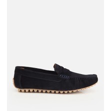 Hotiç 02AYH322760A680 ERKEK Süet Deri Lacivert Rahat Günlük Loafer