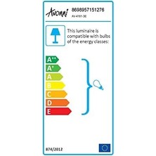 Gndz Store AV-4161-3E Eskitme Kaplama Modern Avize, E27, Metal, Cam, 62CM