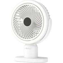 Gndz Store Işıklı Vantilatör USB Şarjlı Masaüstü Mini Fan – 3 Kademeli Hız Ayarlı Kompakt Gövde LED Işık