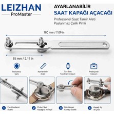 Leizhan Leızhan Promaster Ayarlanabilir Saat Kapağı Açacağı, Alaşımlı Malzeme Profesyonel Saat Tamir Aleti, Çelik Pimli Kolay Kullanım