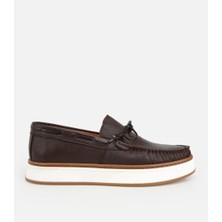 Hotiç 02AYH319390A480 ERKEK Deri Kahverengi Bağcık Detaylı Günlük Loafer