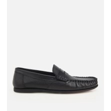 Hotiç 02AYH324980A100 ERKEK Deri Siyah Yumuşak Dokulu Günlük Loafer