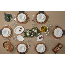 Gndz Store Be Original Aristo 30 Parça China Porselen Yemek Takımı – 6 Kişilik, Modern Minimalist Tasarım