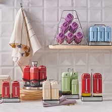 Gndz Store Horizon 7 Parça Üçgen Cam Baharat Takımı