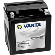 Varta TX30L-BS Powersports Agm YTX30L-BS 12V301AH 450A Akü