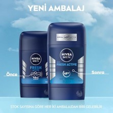 Gndz Store Men Erkek Stick Deodorant Fresh 50 Ml, Ter ve Ter Kokusuna Karşı 48 Saat Deodorant Koruması, Okyanus Özleri,alüminyum Içermez (3 Paketi)