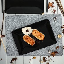 Gndz Store Siyah Siera Kayık Tabak 31 cm 2 Adet