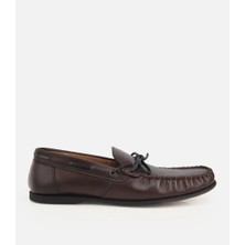 Hotiç 02AYH324970A480 ERKEK Deri Kahverengi Püskül Detaylı Yumuşak Dokulu Günlük Loafer