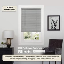 Gndz Store Einrichtungsgegenstände DSG223AL06 Deluxe Sundown G2-Jalousie, Grau, 23" x 64"