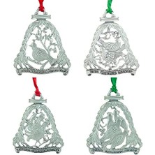 Gndz Store 12 Günlük Süs Seti, 12'li Metal Süs Seti, 7,7 Cm, Abbey & Ca