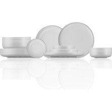 Gndz Store Porselen 18 Parça 6 Kişilik Yemek Takımı Platin