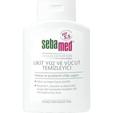 Gndz Store Hassas Ciltler Için Pentavitin Nemlendirici Etkili Yüz ve Vücut Temizleme Jeli 200 ml